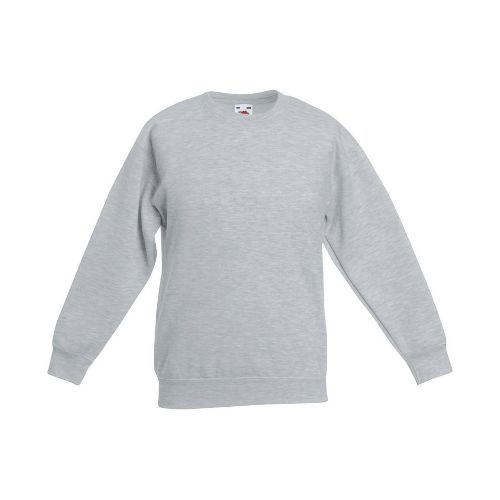 Fruit Of The Loom Kids Classic Set-In Sweatshirt Heather Grey